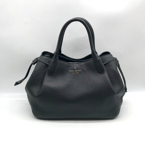 Kate Spade Black Pebbled Leather Satchel Bag - Picture 1 of 10